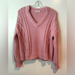 Madewell M Pink Sweater